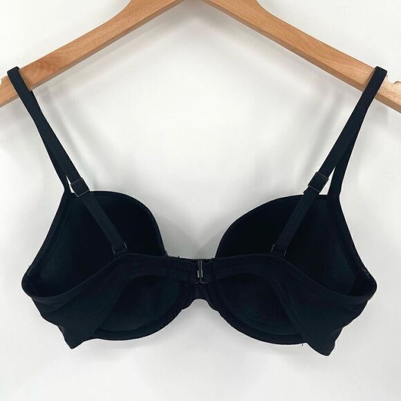 NWOT Aerie Lightly Lined Underwire Bikini Top Women 32DD Black - Picture 2 of 7
